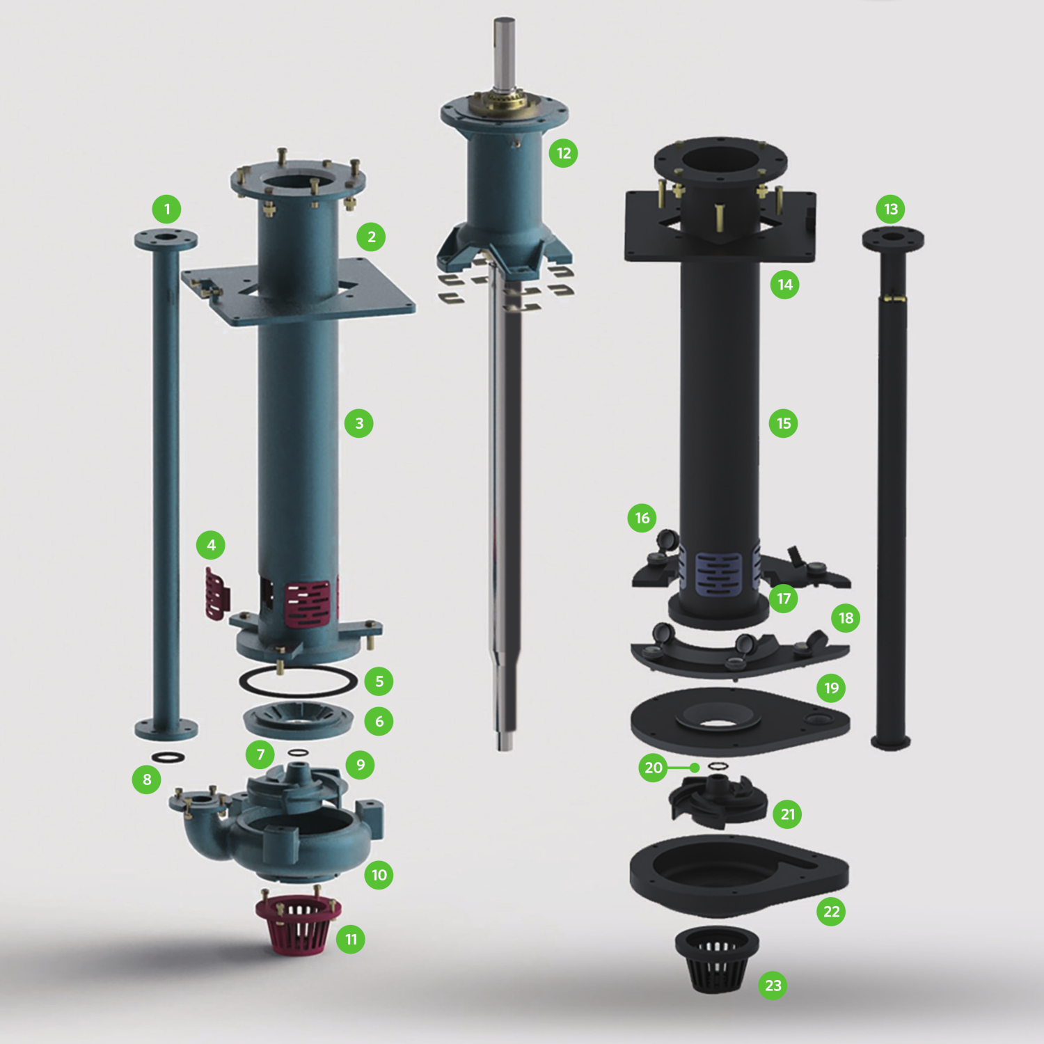 WV Series exploded view
